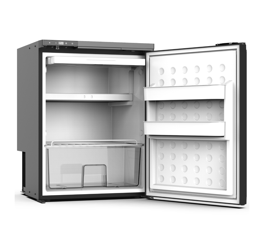 65L DC 12/24V Camper Fridge Motorhome Caravan Refrigerator Freezer Silver